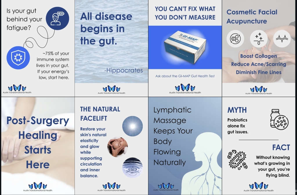 Austin Transformational Health Instagram Posts