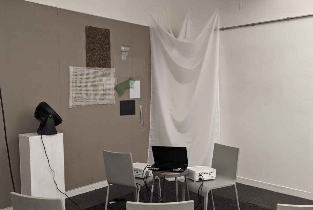 Installation Prototype #5 - Material Experiment (No Videos Playing)